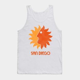 Retro San Diego Sun Tourist Souvenir Tank Top